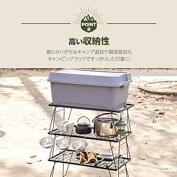 Amazon.co.jp: SAITOU フィールドラック アイアンテーブル